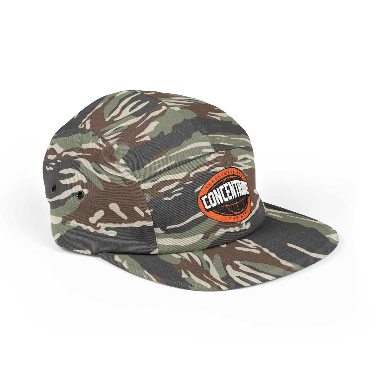 Concentrate Collective Streetwear- The Real - 5 Panel Cap Embroidered Logo
