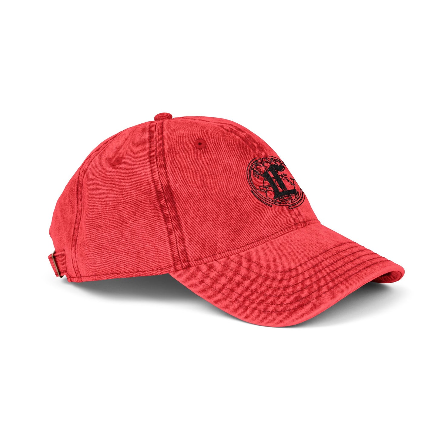 Concentrate Collective Streetwear- Vintage Cap Embroidered Black Logo