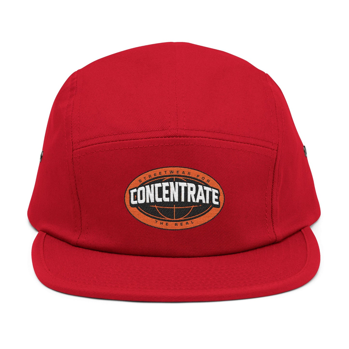 Concentrate Collective Streetwear- The Real - 5 Panel Cap Embroidered Logo