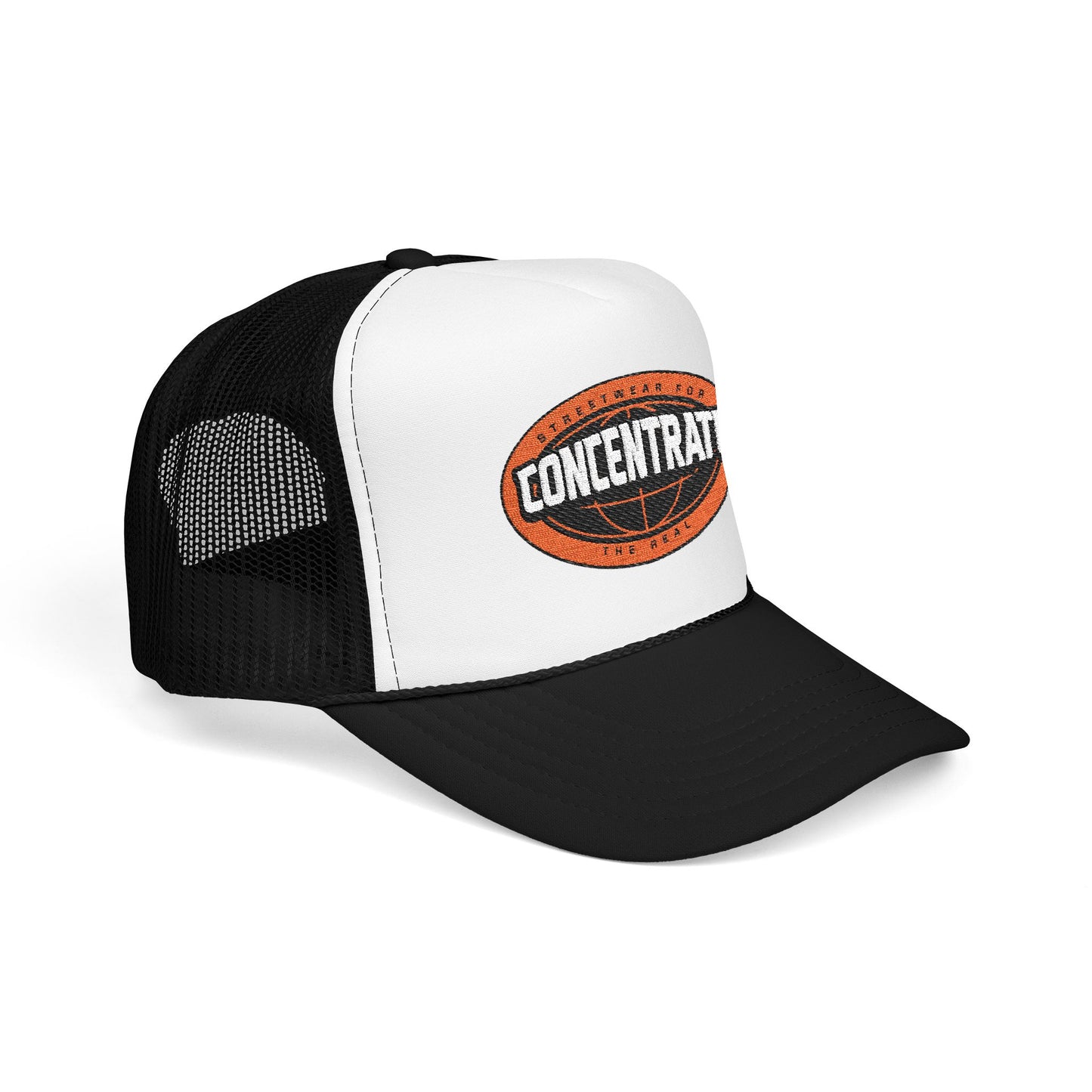 Concentrate Collective Streetwear - The Real - Foam Trucker Hat Embroidered logo