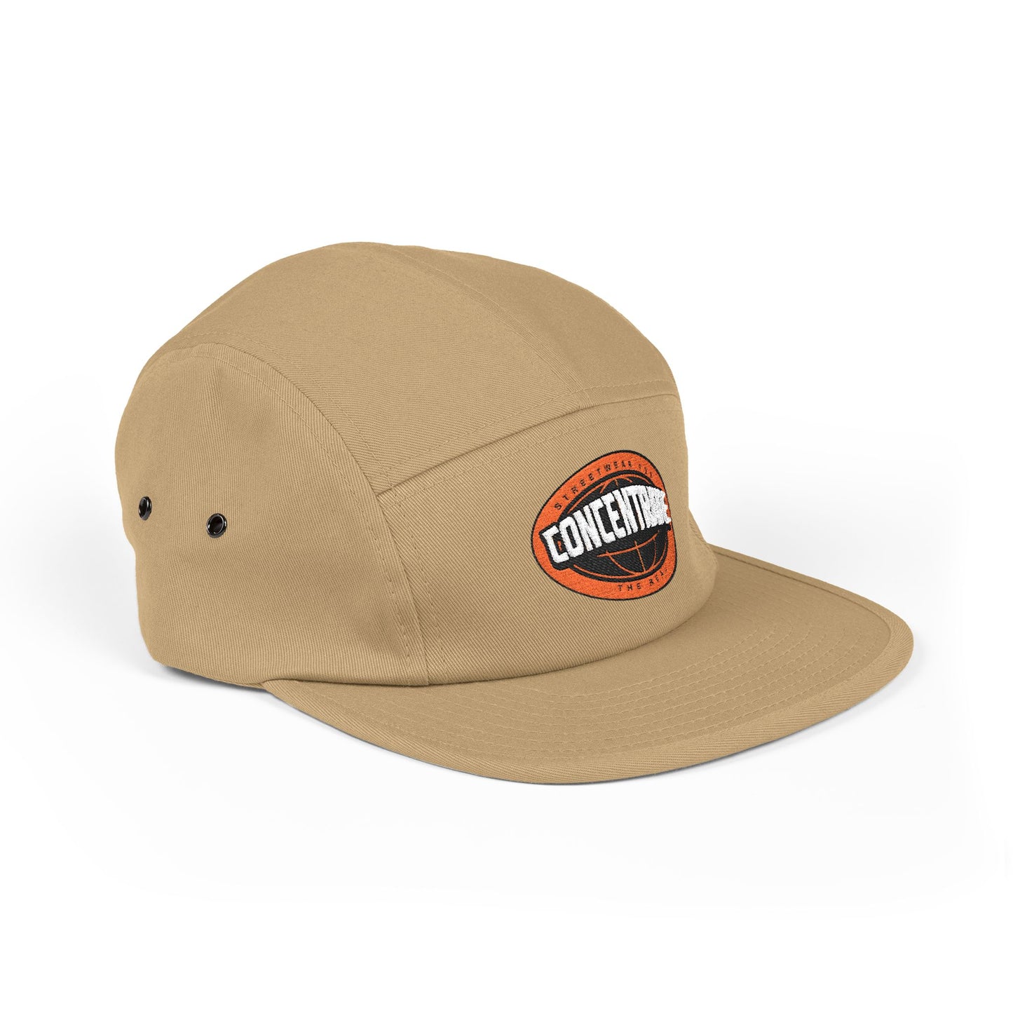 Concentrate Collective Streetwear- The Real - 5 Panel Cap Embroidered Logo