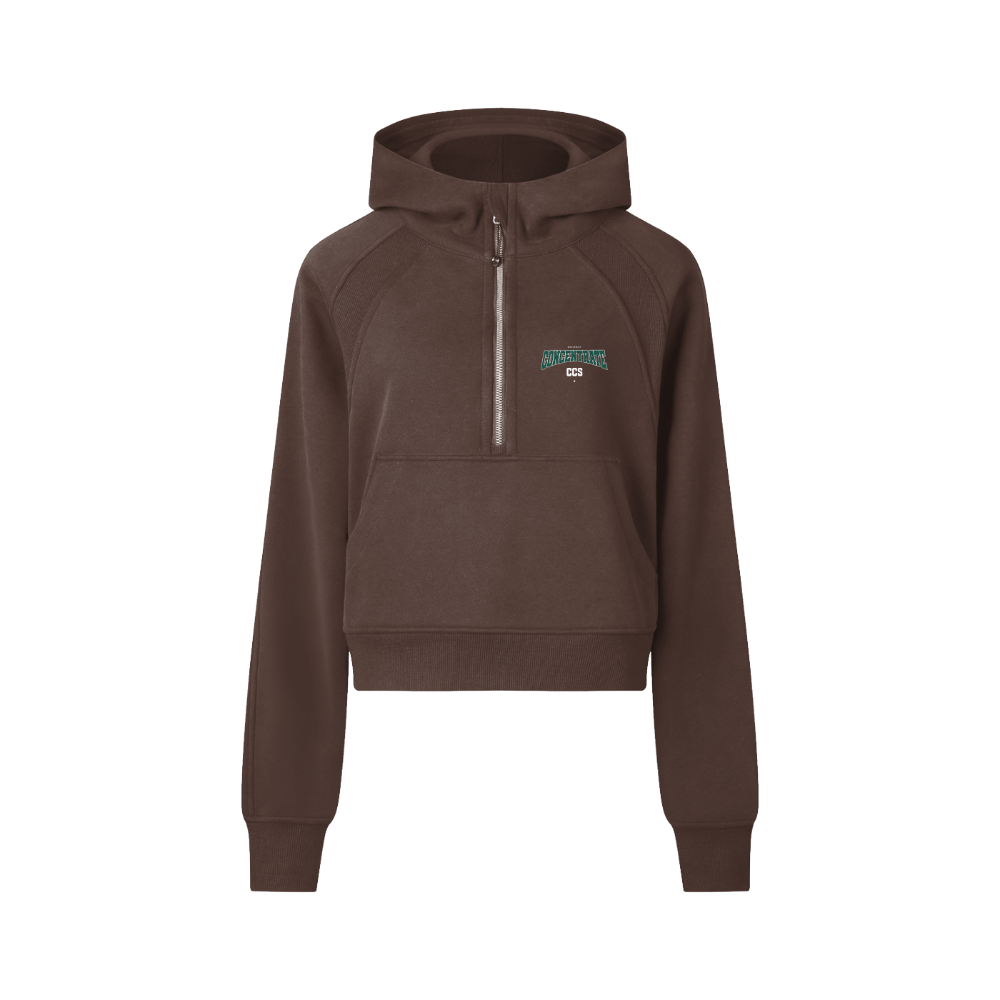 Concentrate Streetwear - Drop Out - 320gsm Cropped Half-Zip Hoodie