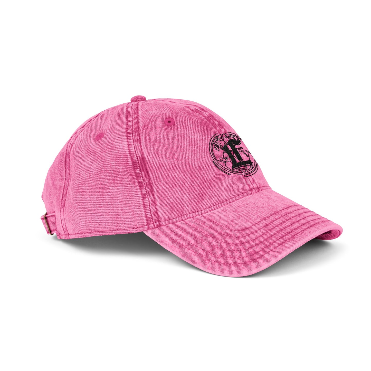 Concentrate Collective Streetwear- Vintage Cap Embroidered Black Logo