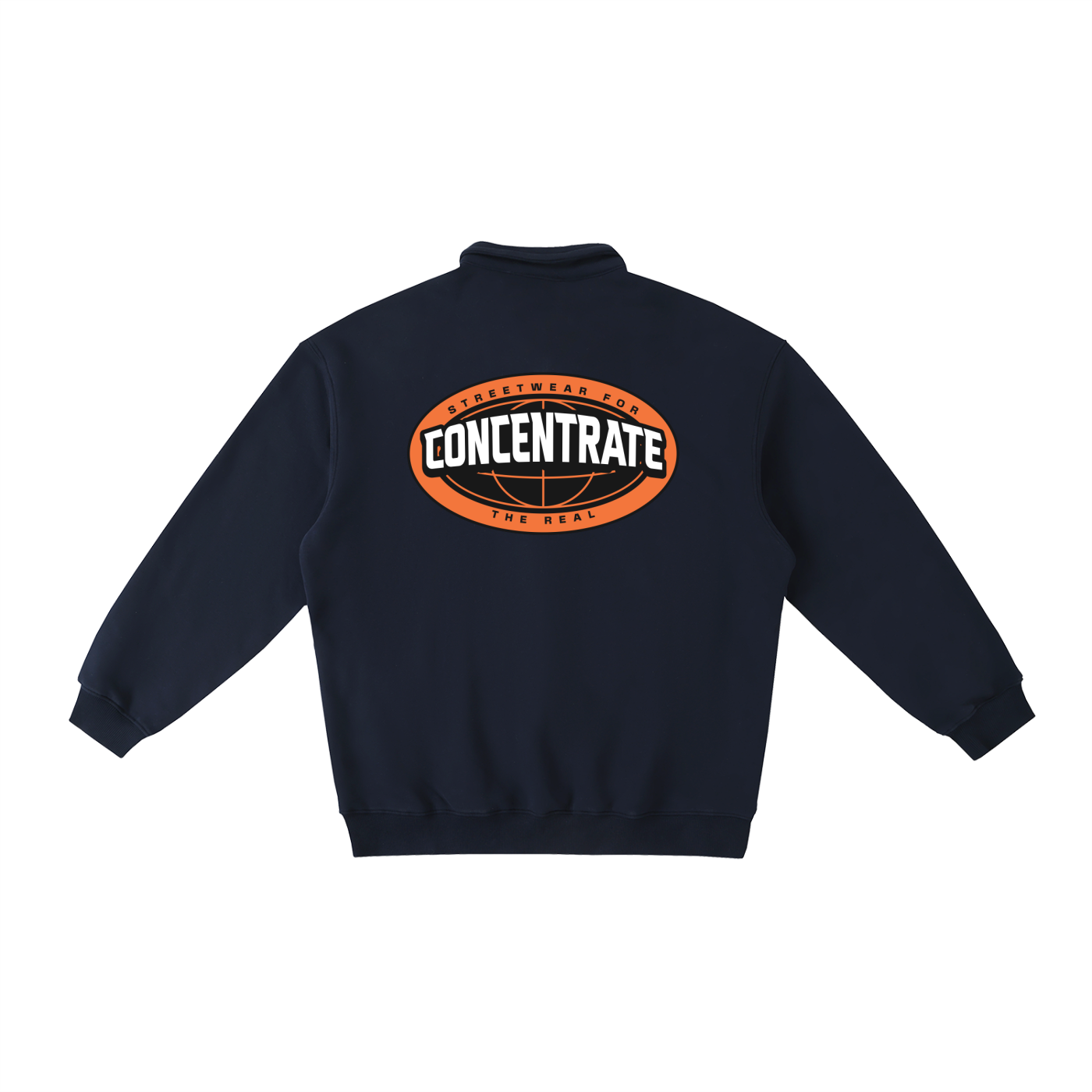 Concentrate StreetweThe Real - 380gsm Heavyweight Polo-Collar Sweatshirtar-