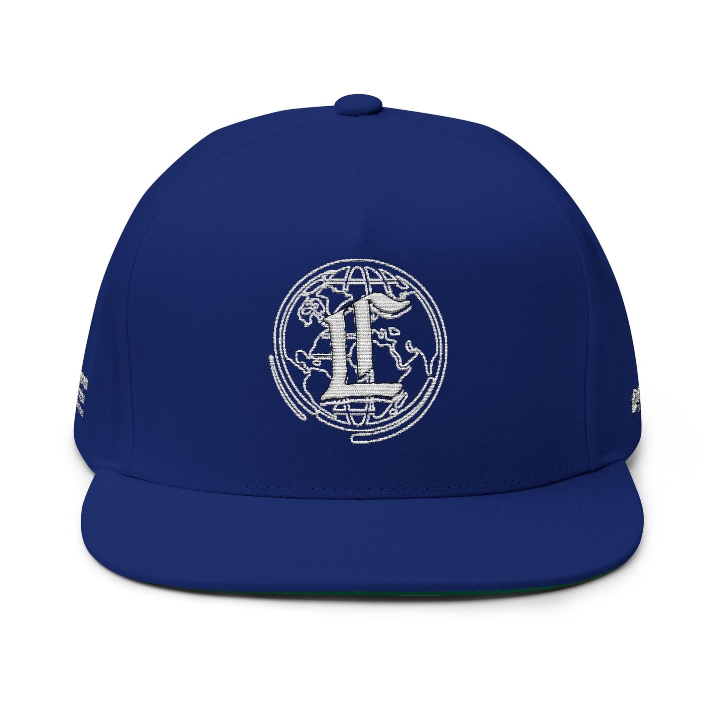 Concentrate Collective Streetwear - CCS - Flat Bill Snap Back Cap Embroidered White Logo