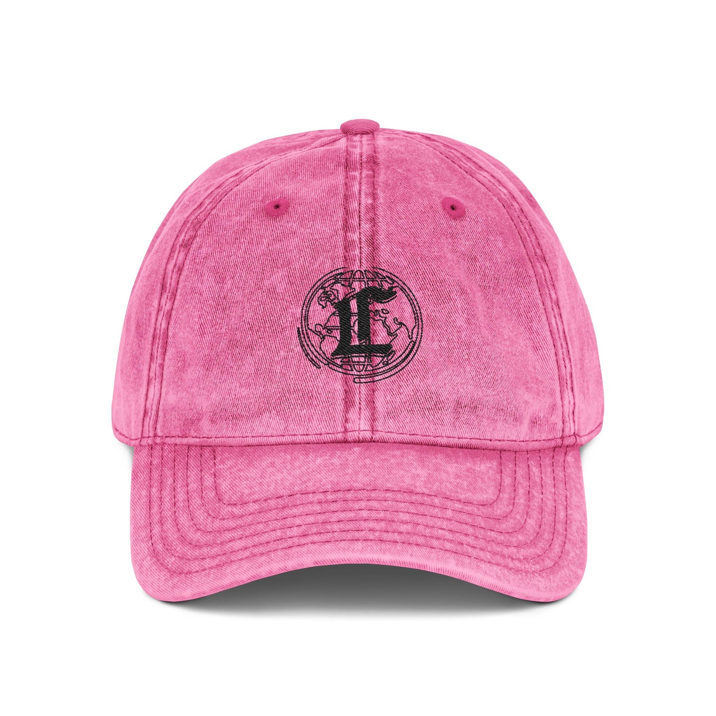 Concentrate Collective Streetwear- Vintage Cap Embroidered Black Logo