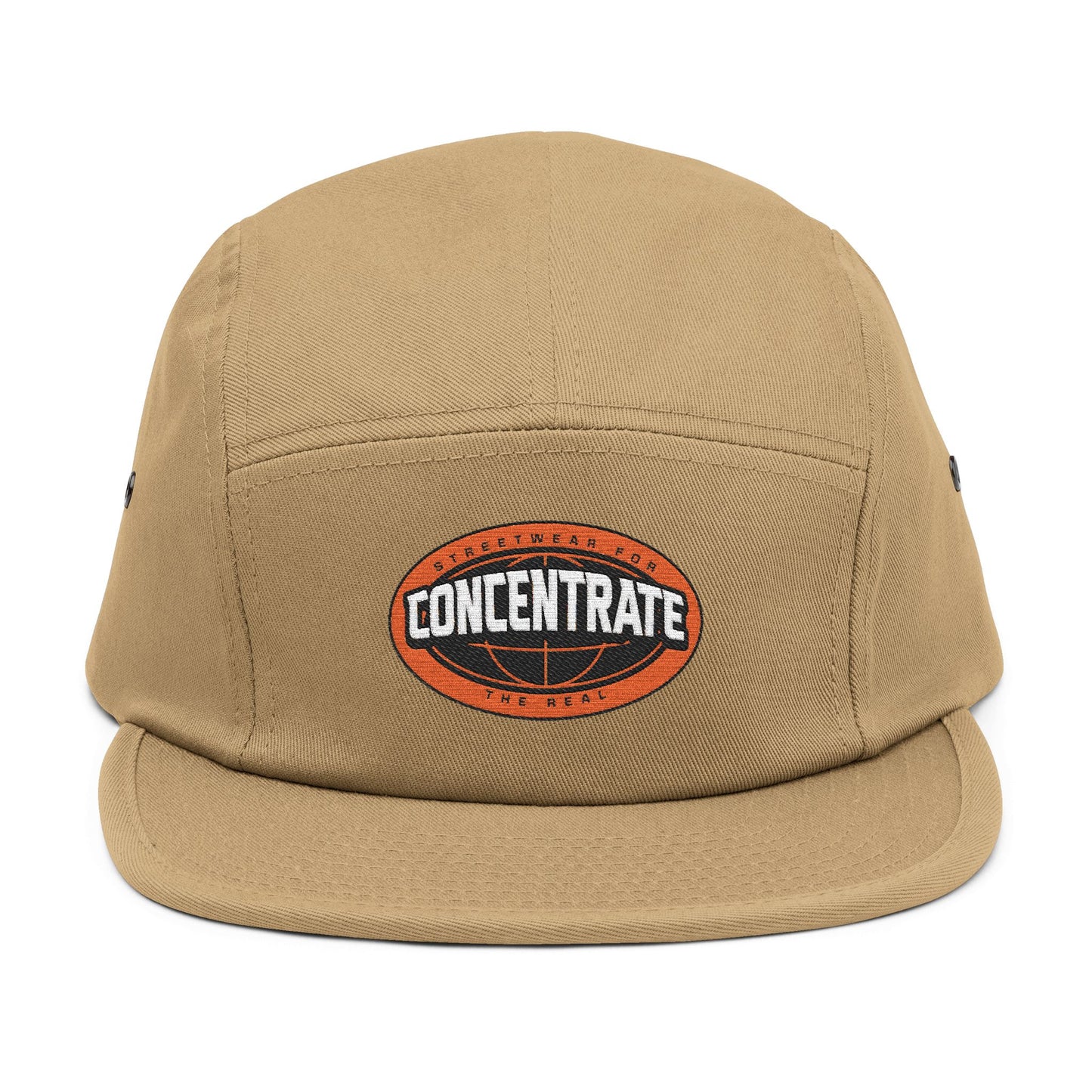 Concentrate Collective Streetwear- The Real - 5 Panel Cap Embroidered Logo