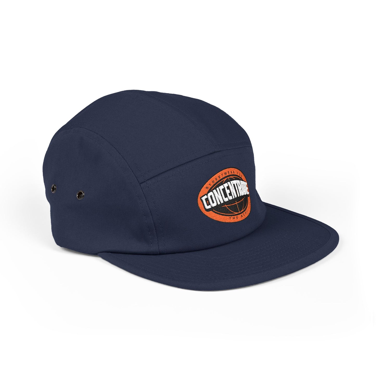 Concentrate Collective Streetwear- The Real - 5 Panel Cap Embroidered Logo