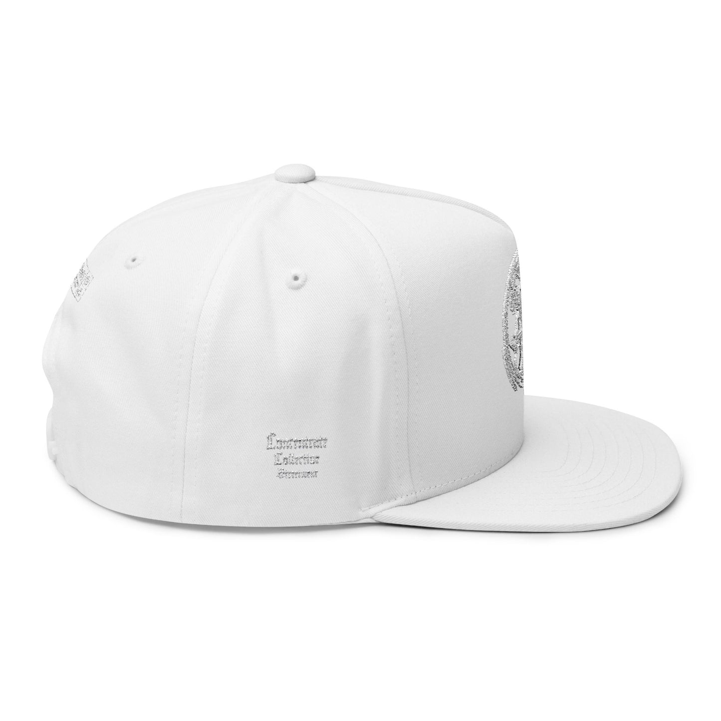 Concentrate Collective Streetwear - CCS - Flat Bill Snap Back Cap Embroidered White Logo