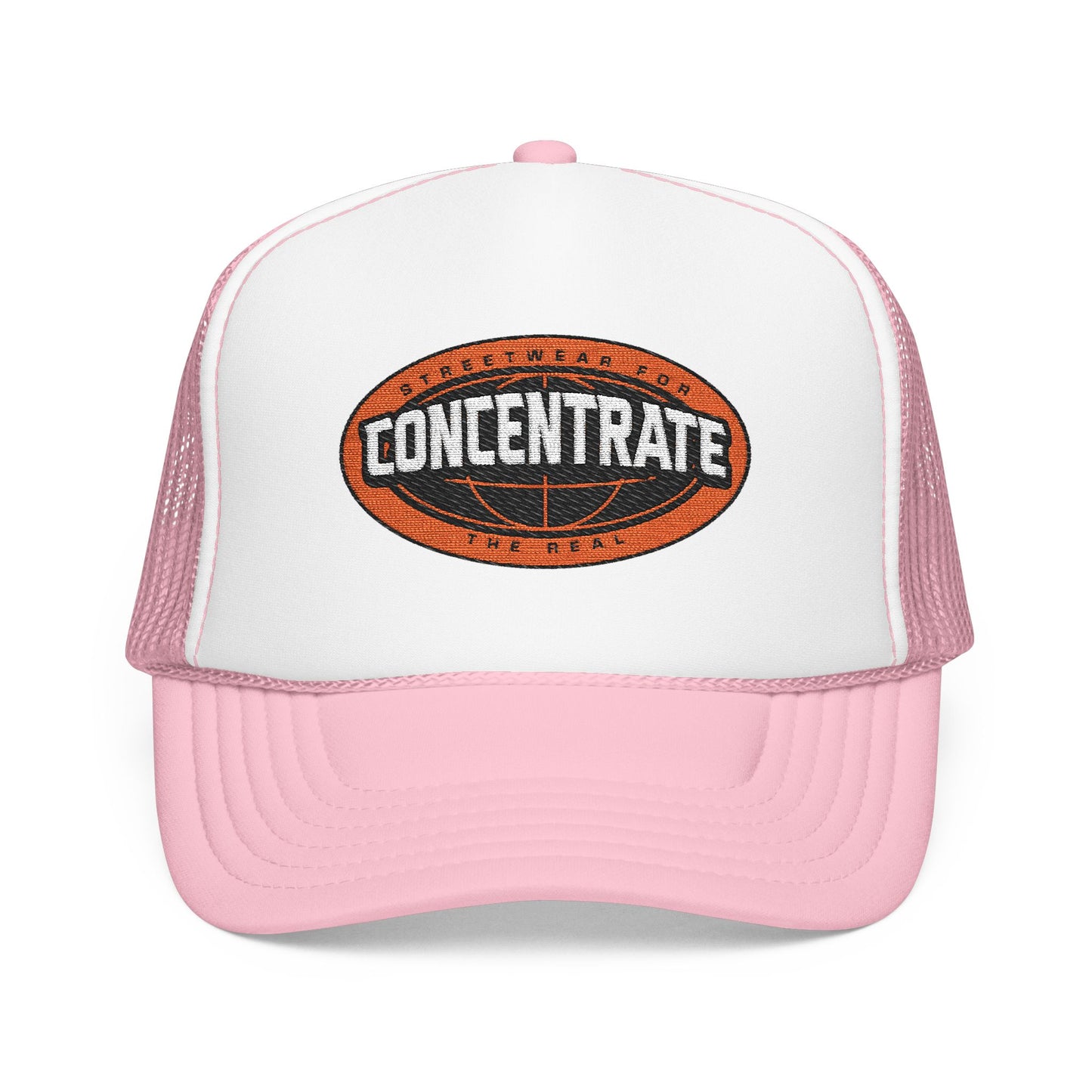 Concentrate Collective Streetwear - The Real - Foam Trucker Hat Embroidered logo
