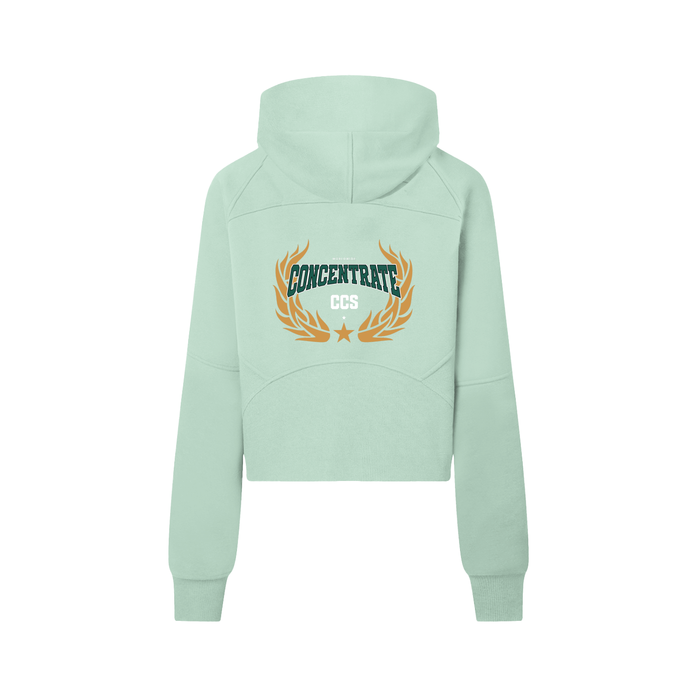 Concentrate Streetwear - Drop Out - 320gsm Cropped Half-Zip Hoodie