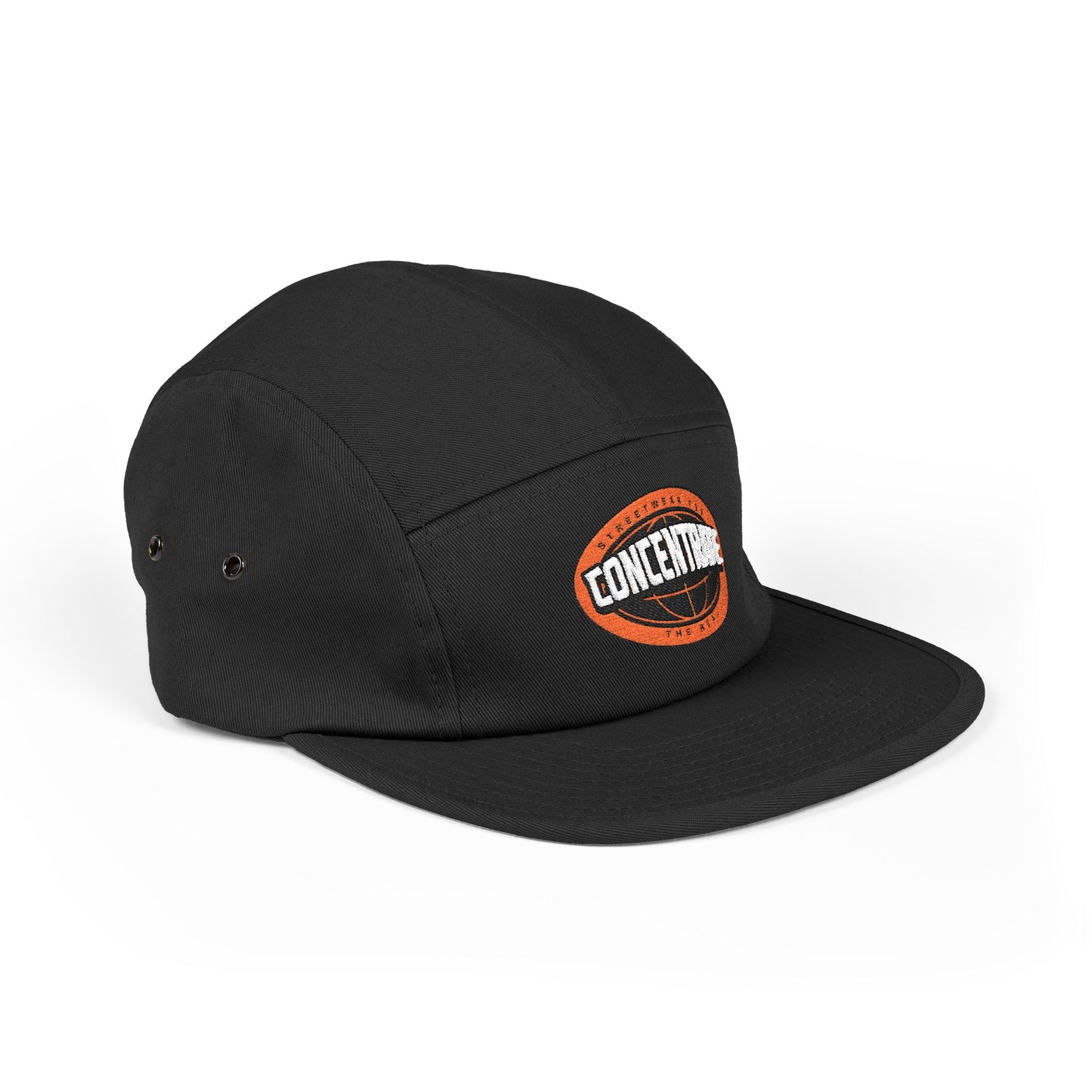 Concentrate Collective Streetwear- The Real - 5 Panel Cap Embroidered Logo