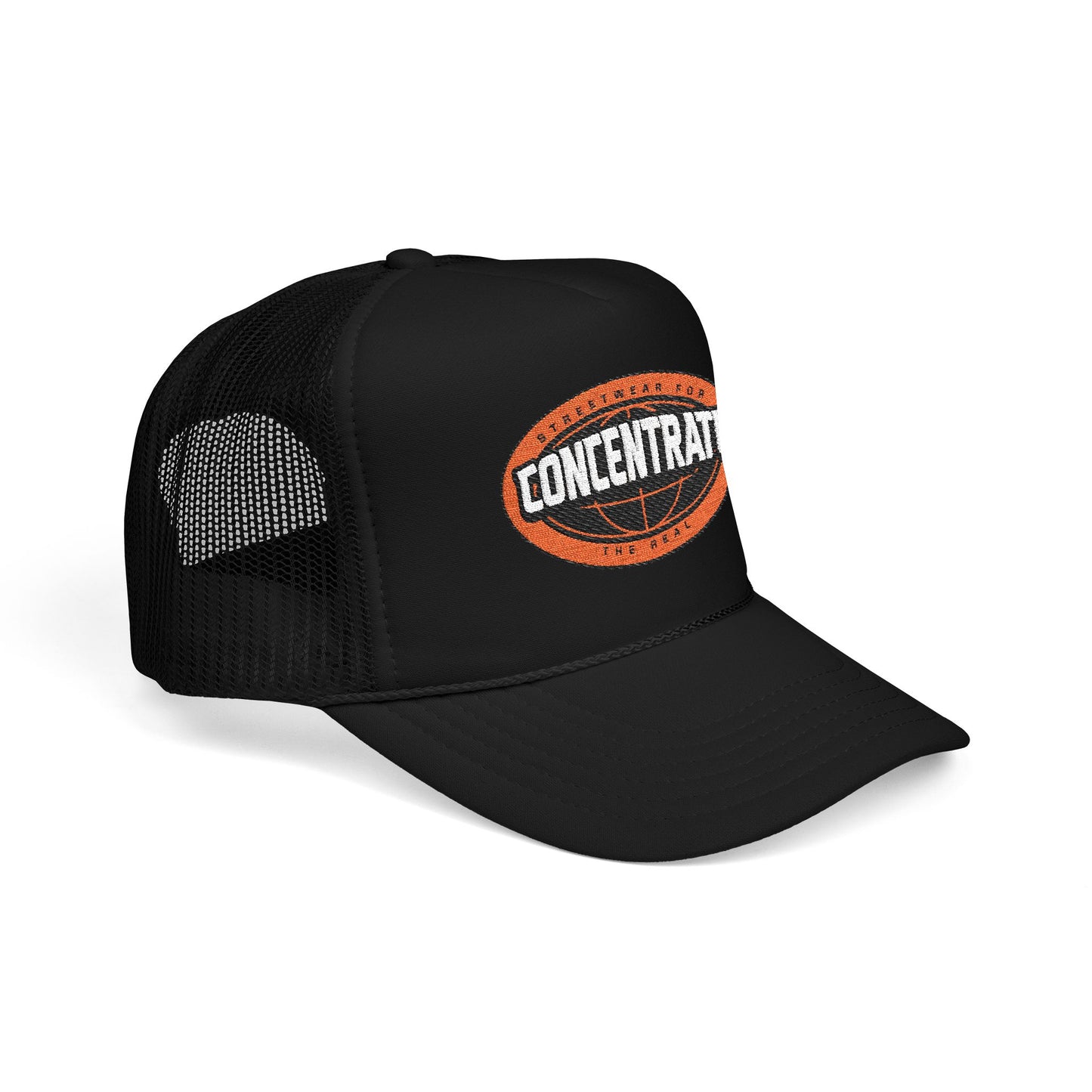 Concentrate Collective Streetwear - The Real - Foam Trucker Hat Embroidered logo
