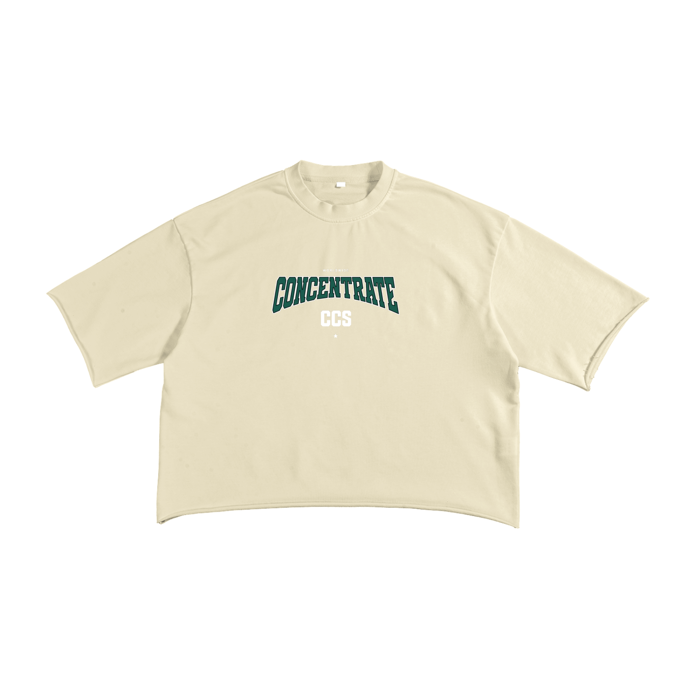 Concentrate Streetwear - Drop Out - 270gsm French Terry Raw Edge T-Shirt