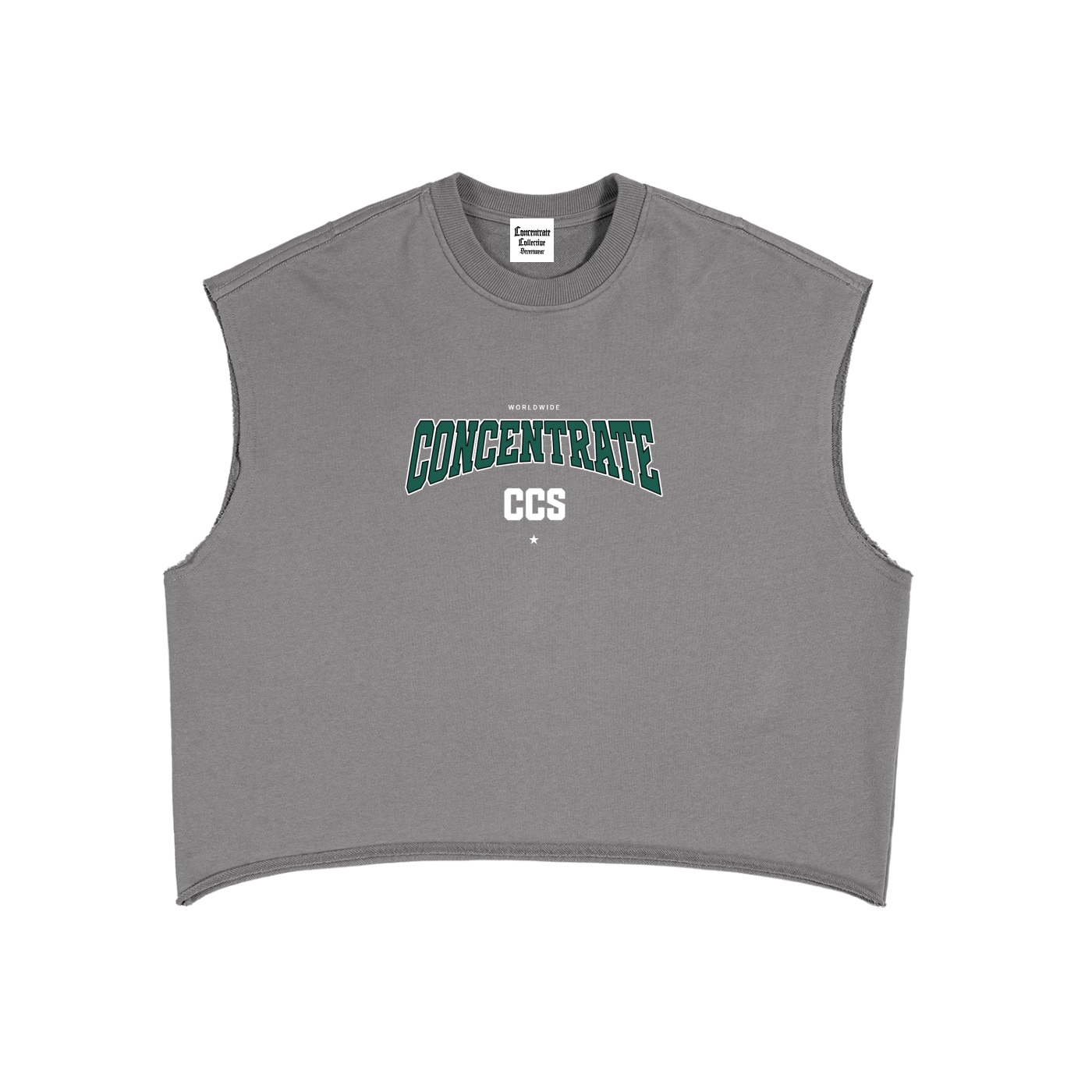 Concentrate Streetwear - Drop Out - 340gsm French Terry Boxy Tank Top