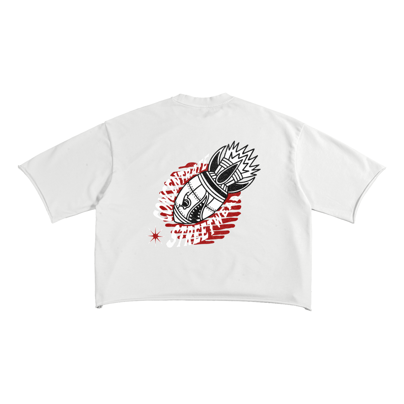 Concentrate Streetwear - Anti Control - 270gsm French Terry Raw Edge T-Shirt