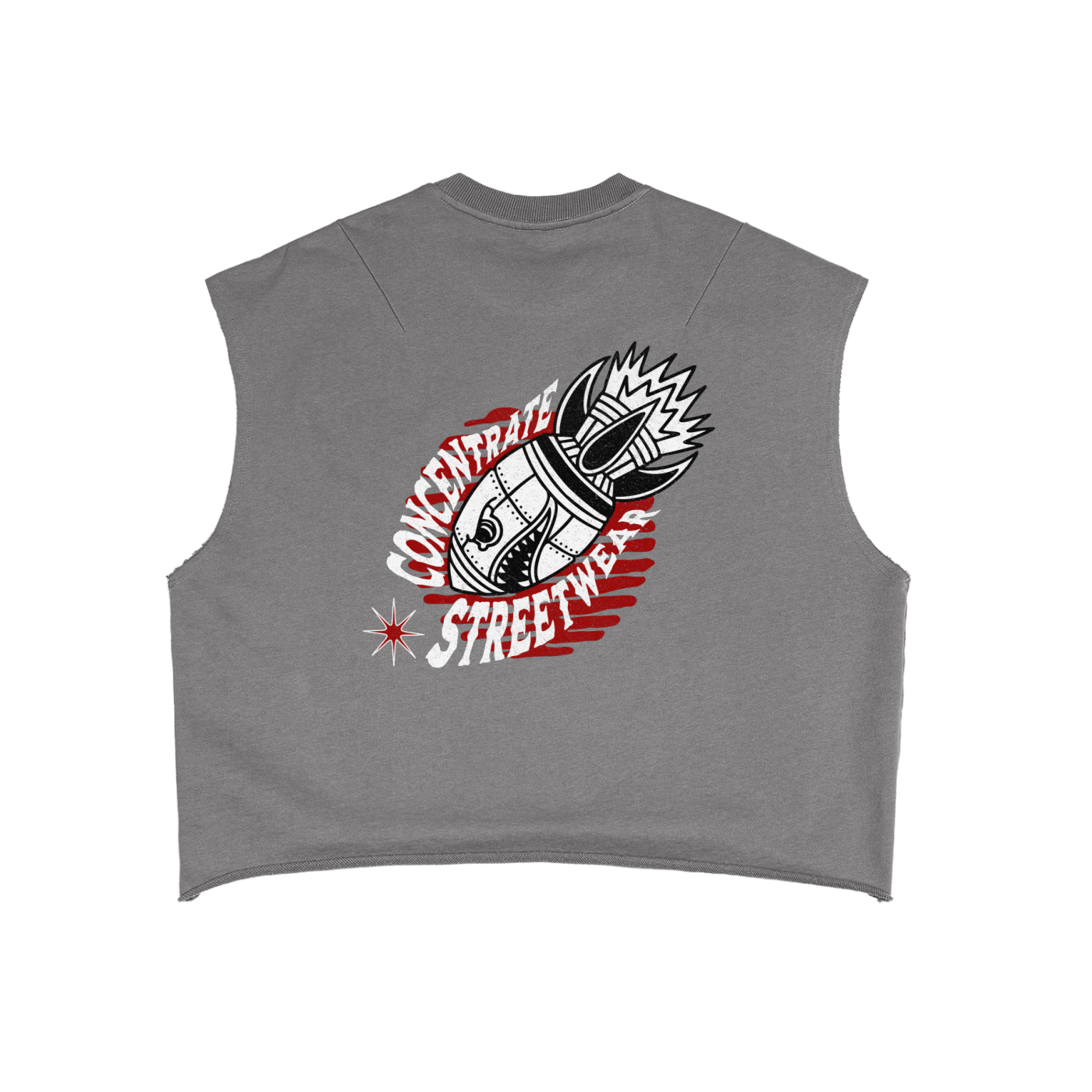 Concentrate Streetwear - Anti Control - 340gsm French Terry Boxy Tank Top