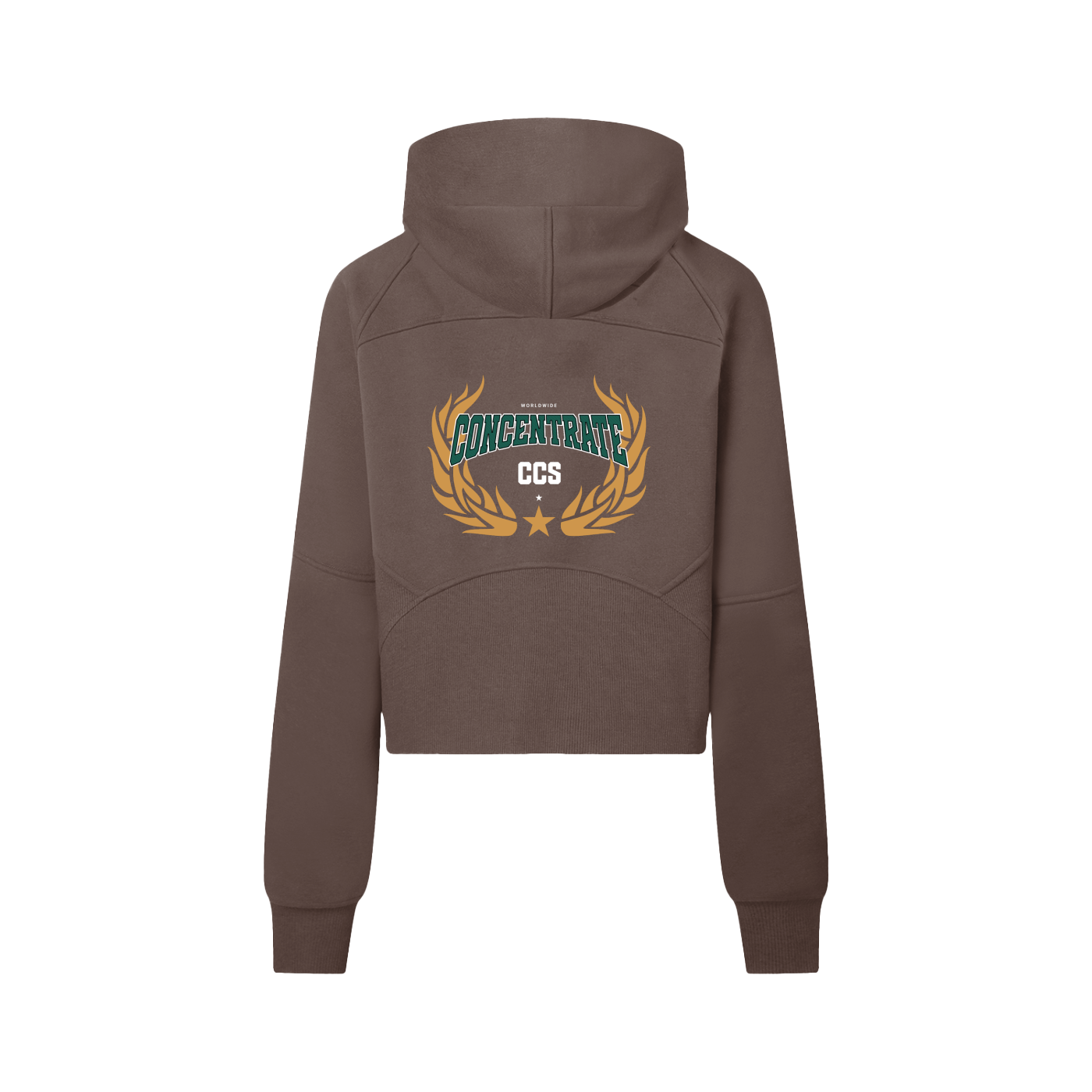 Concentrate Streetwear - Drop Out - 320gsm Cropped Half-Zip Hoodie