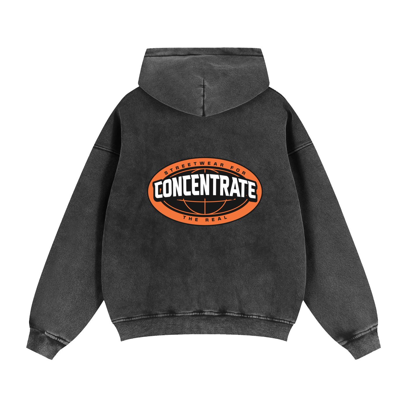 Concentrate Streetwear- The Real - 355gsm Zip-Through Thick Boxy Hoodie/Jacket