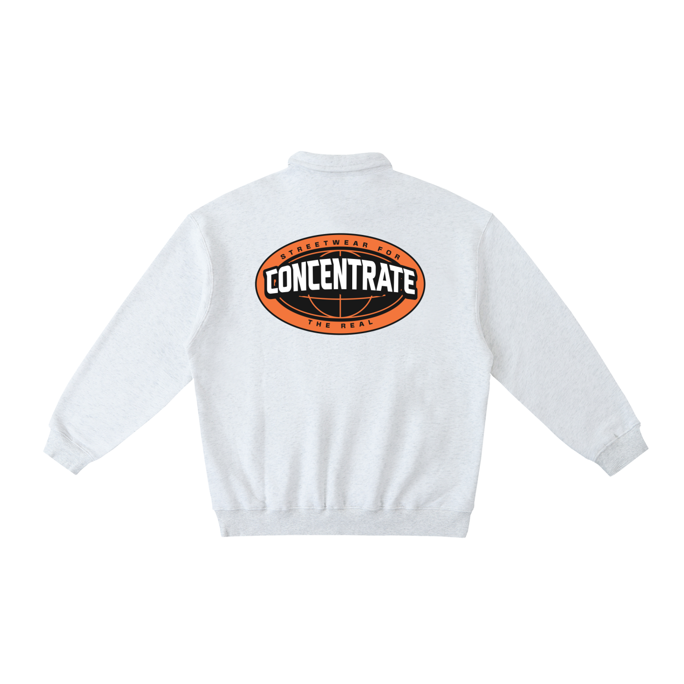 Concentrate StreetweThe Real - 380gsm Heavyweight Polo-Collar Sweatshirtar-