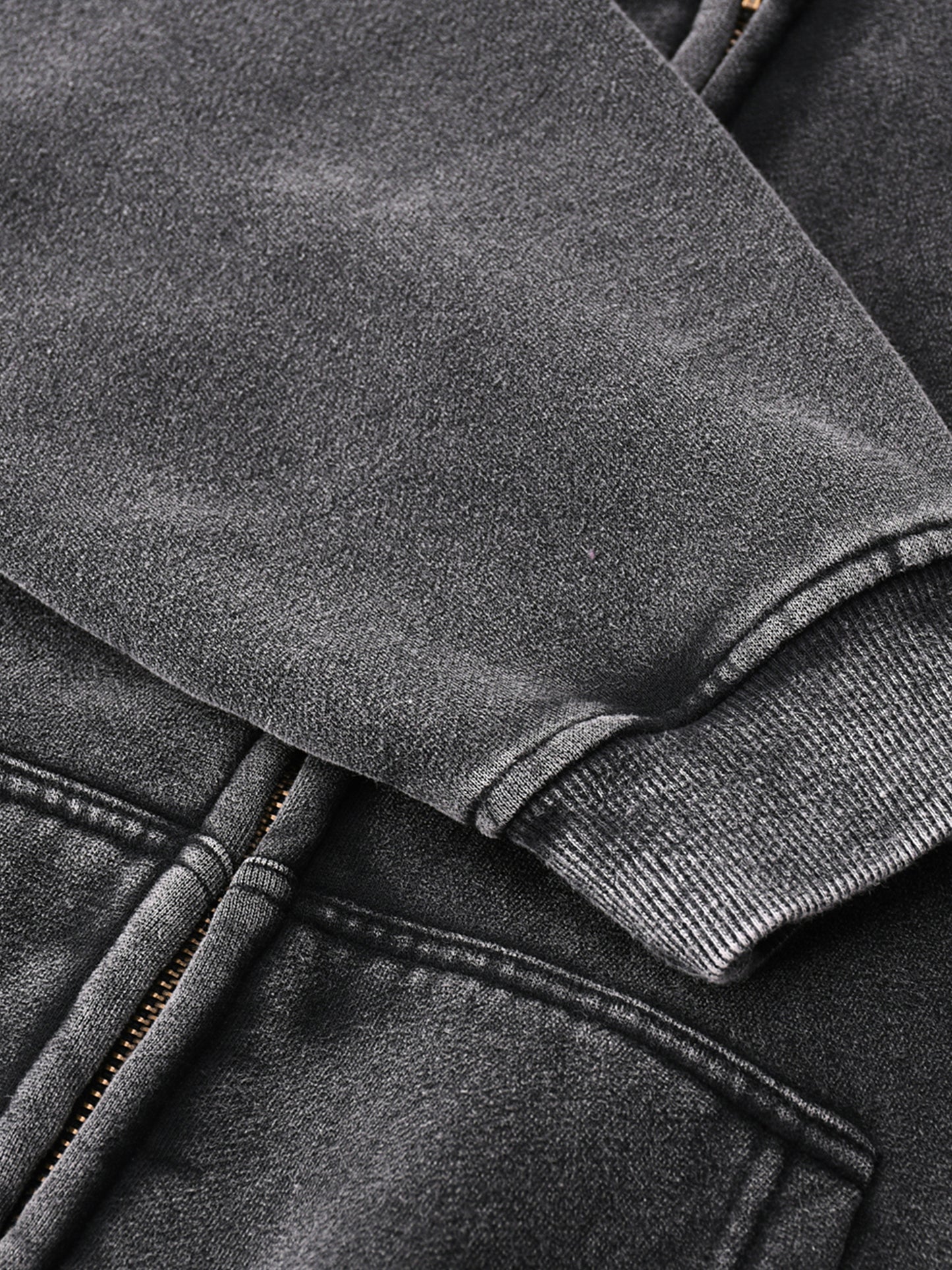 Concentrate Streetwear- The Real - 355gsm Zip-Through Thick Boxy Hoodie/Jacket