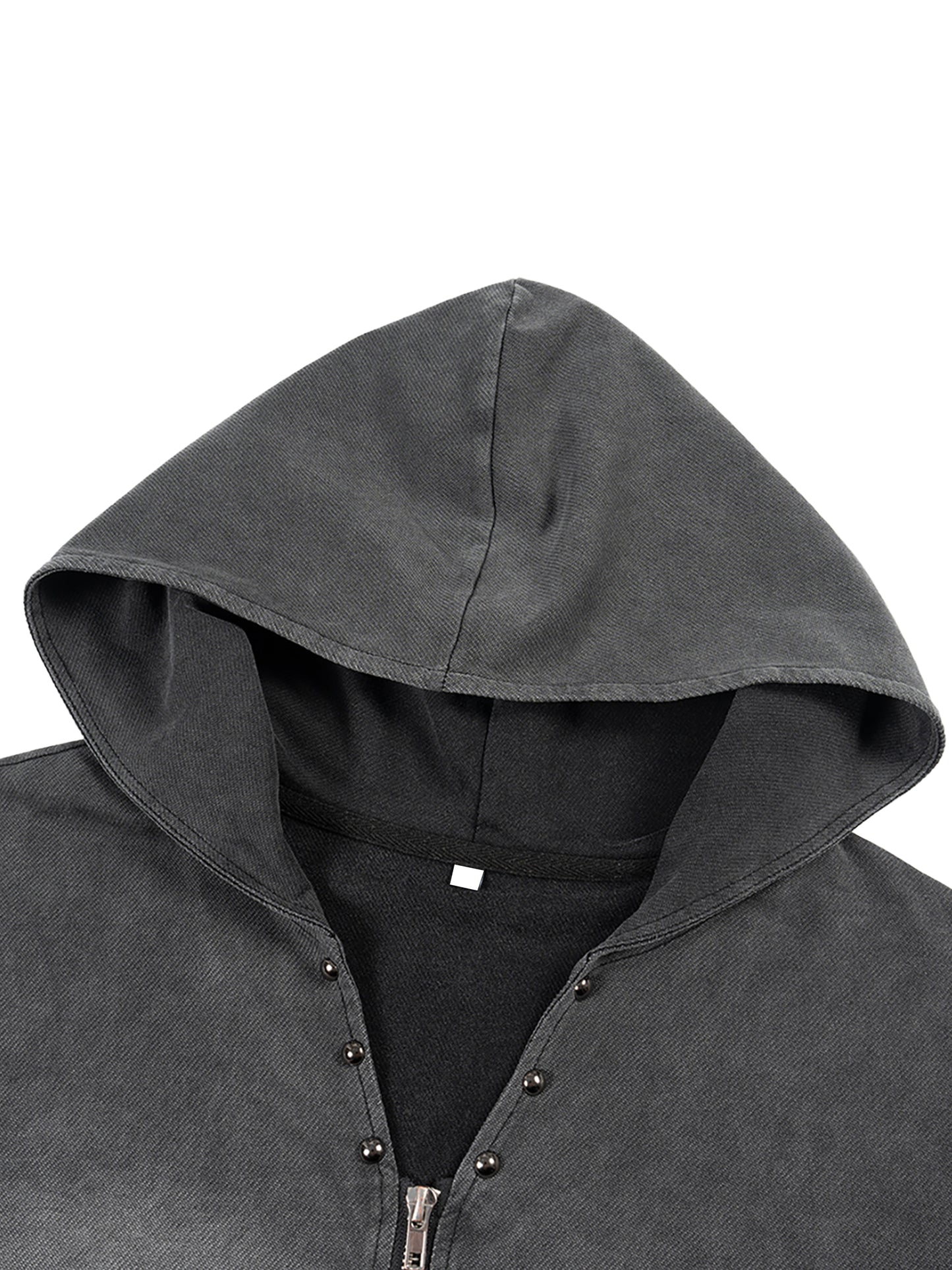 Concentrate Streetwear - The Real - 240gsm Vintage Washed Zip-Up Hooded Tank Top