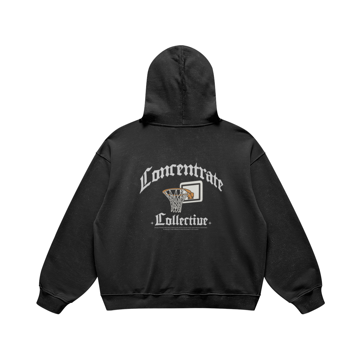Concentrate Streetwear - Basketball - 440gsm Oversized Thick Hoodie