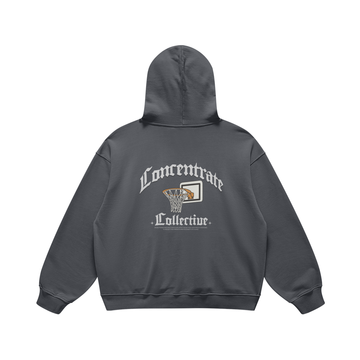 Concentrate Streetwear - Basketball - 440gsm Oversized Thick Hoodie