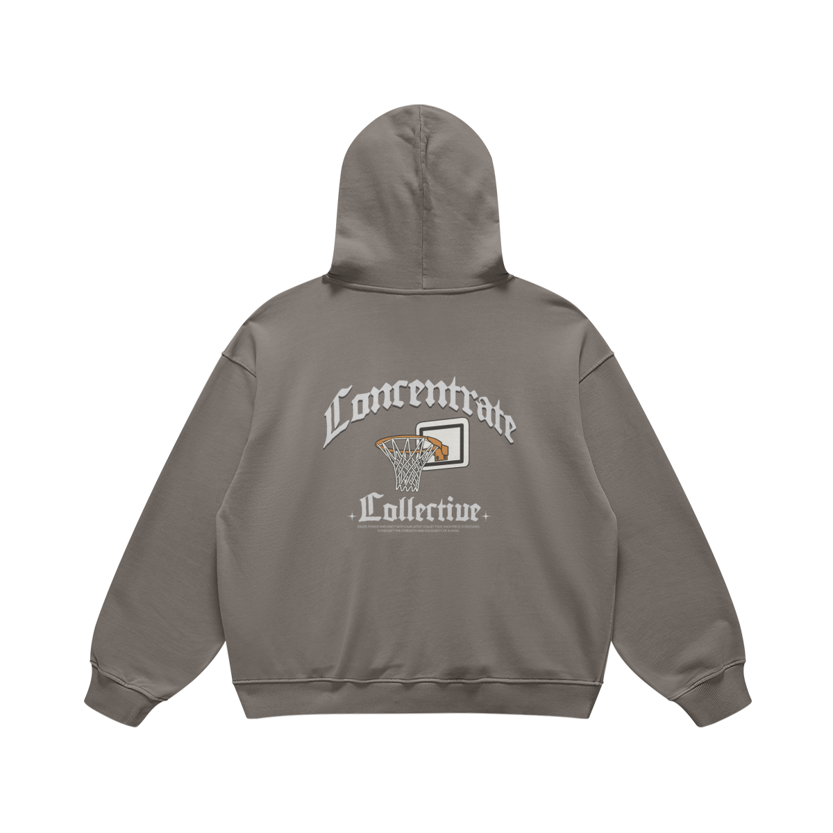 Concentrate Streetwear - Basketball - 440gsm Oversized Thick Hoodie