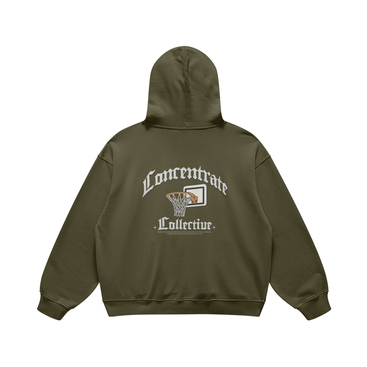 Concentrate Streetwear - Basketball - 440gsm Oversized Thick Hoodie