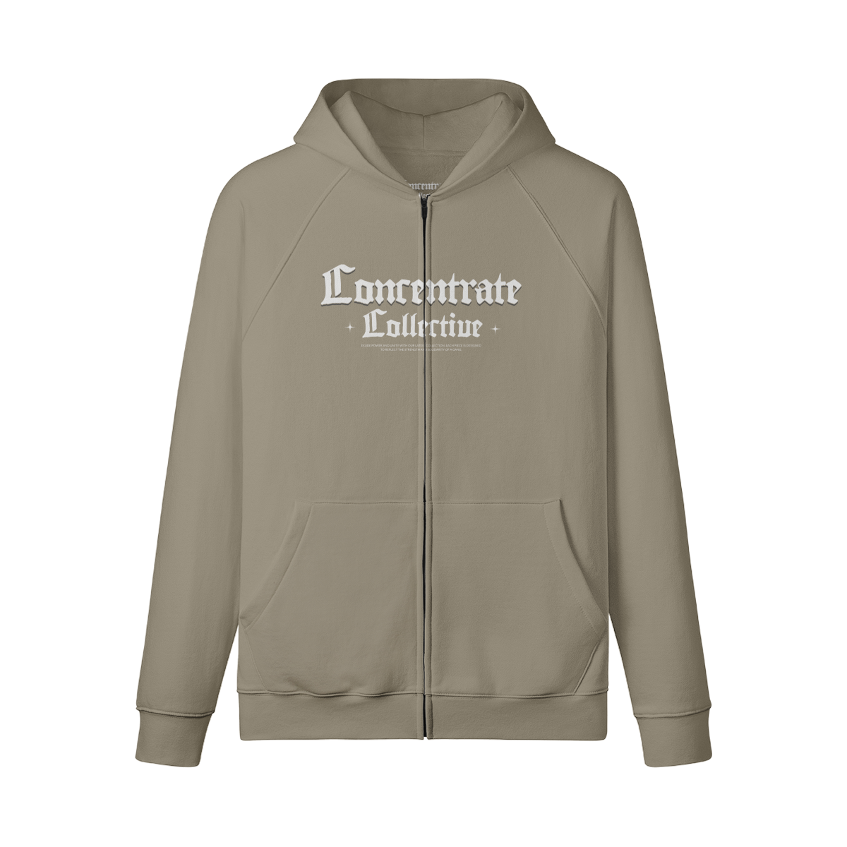 Concentrate Streetwear - Bulldog - 380gsm Oversized Thick Hoodie/Jacket