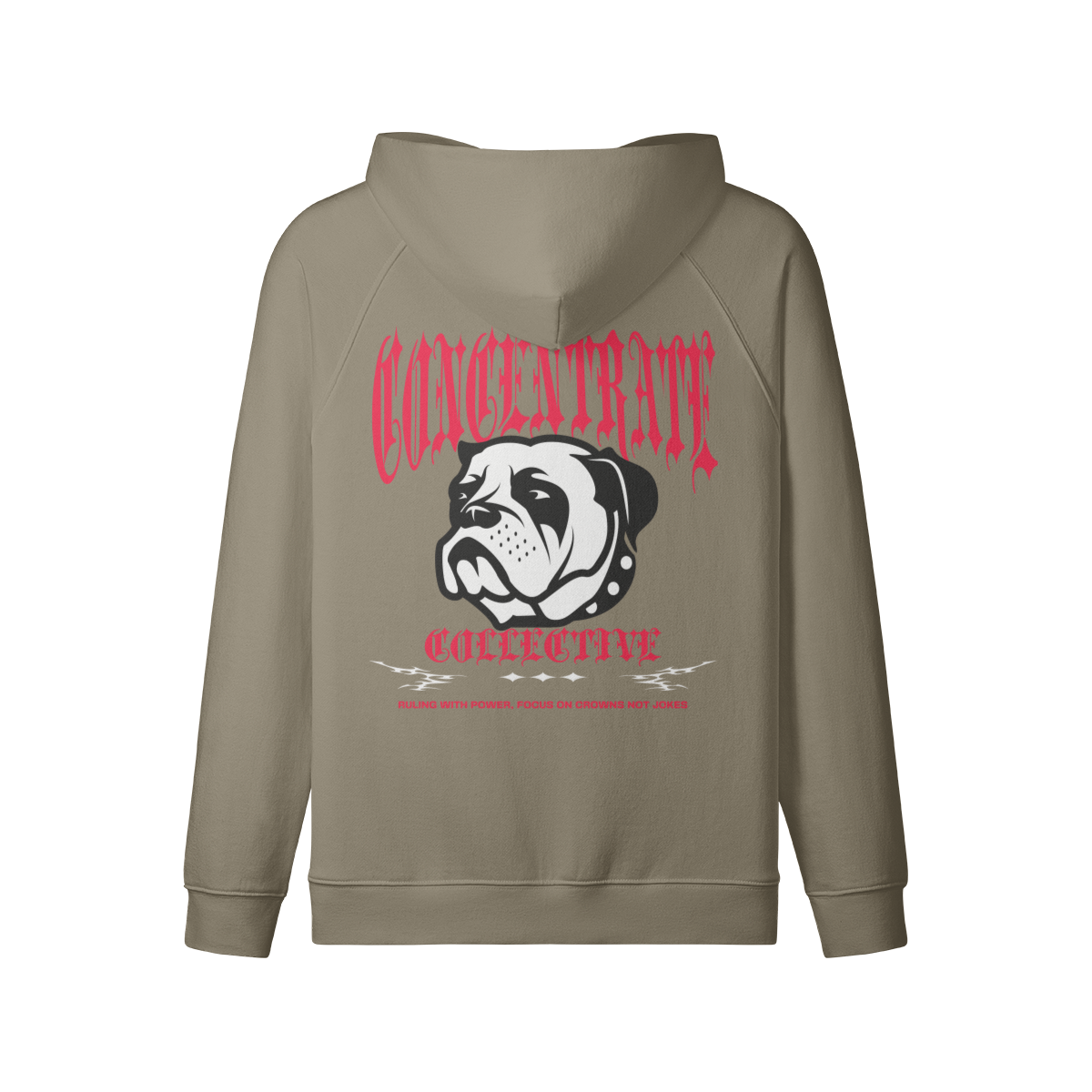 Concentrate Streetwear - Bulldog - 380gsm Oversized Thick Hoodie/Jacket