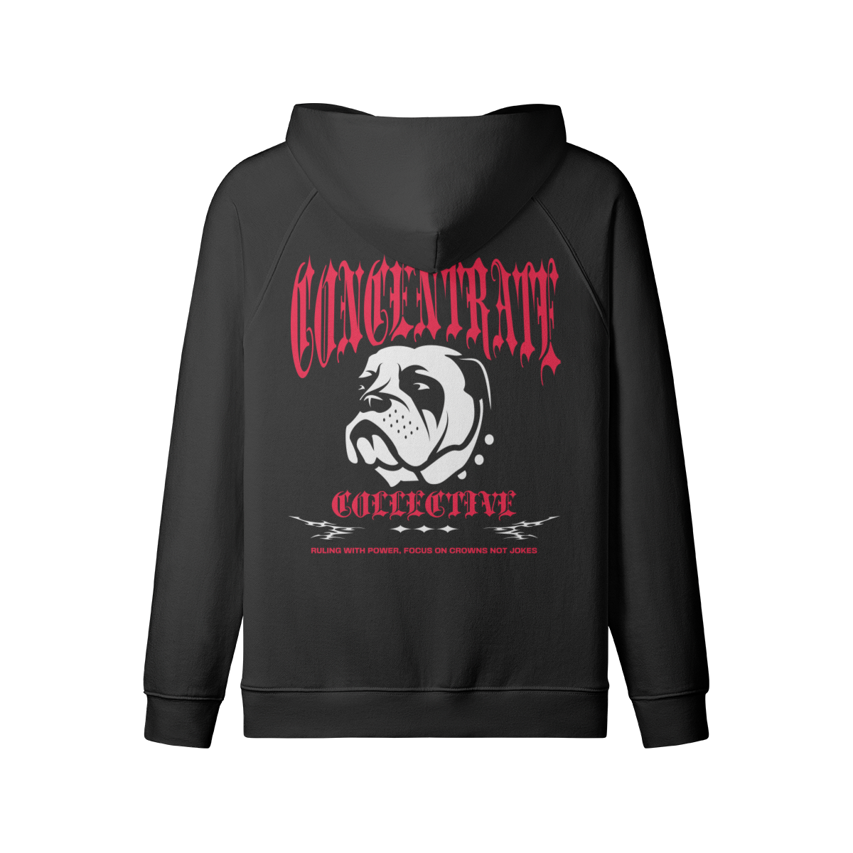 Concentrate Streetwear - Bulldog - 380gsm Oversized Thick Hoodie/Jacket
