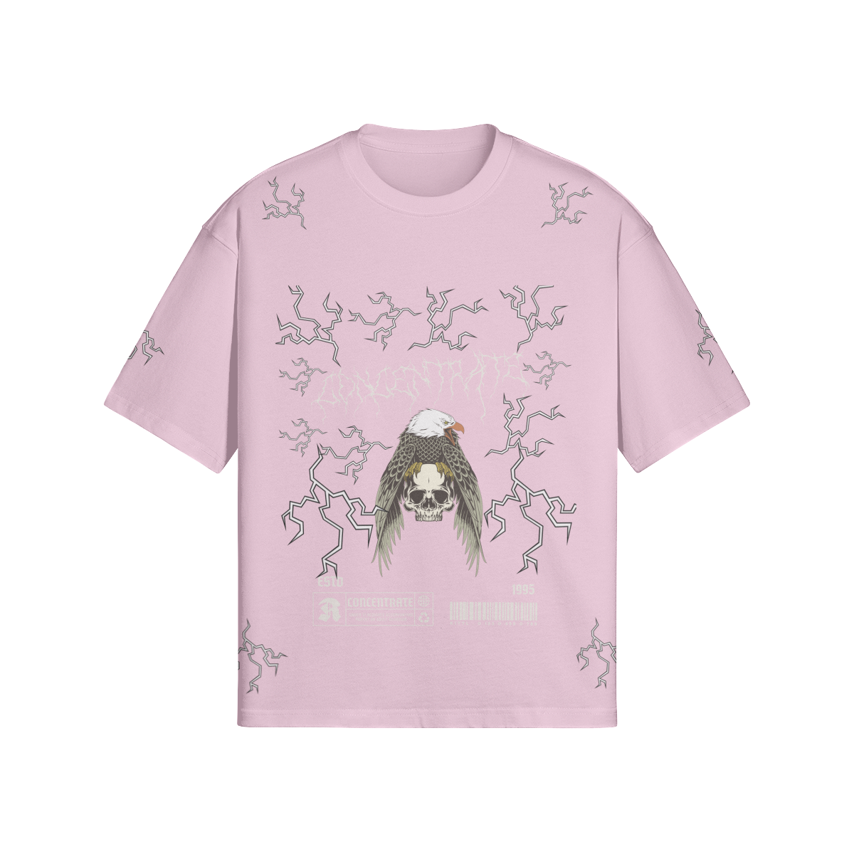Concentrate Streetwear - Electric Eagle - 280gsm Loose Fit Box Tee
