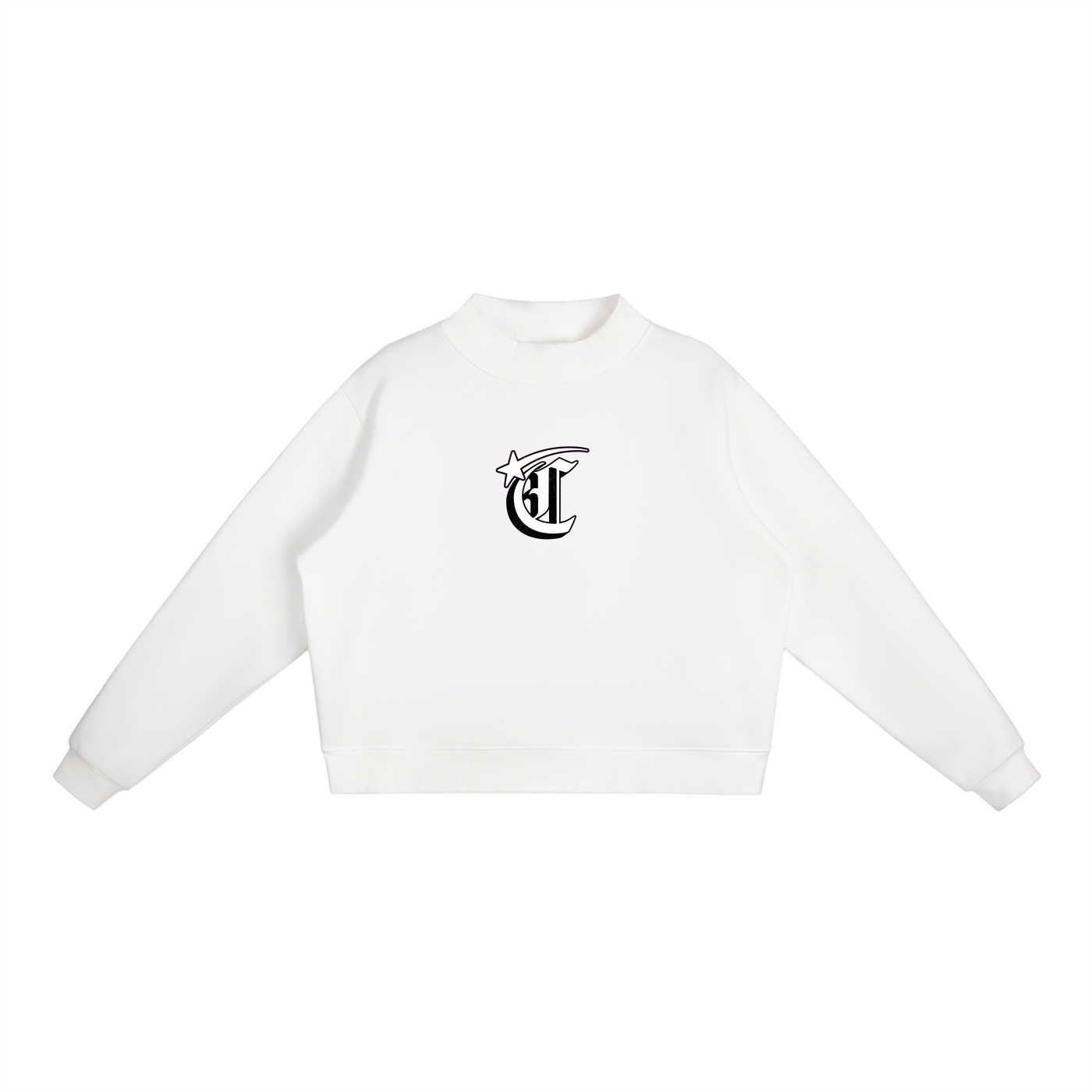 Concentrate Streetwear - Starry Sea - 350gsm Essential Fleece Mock-Neck Crew Sweatshirt