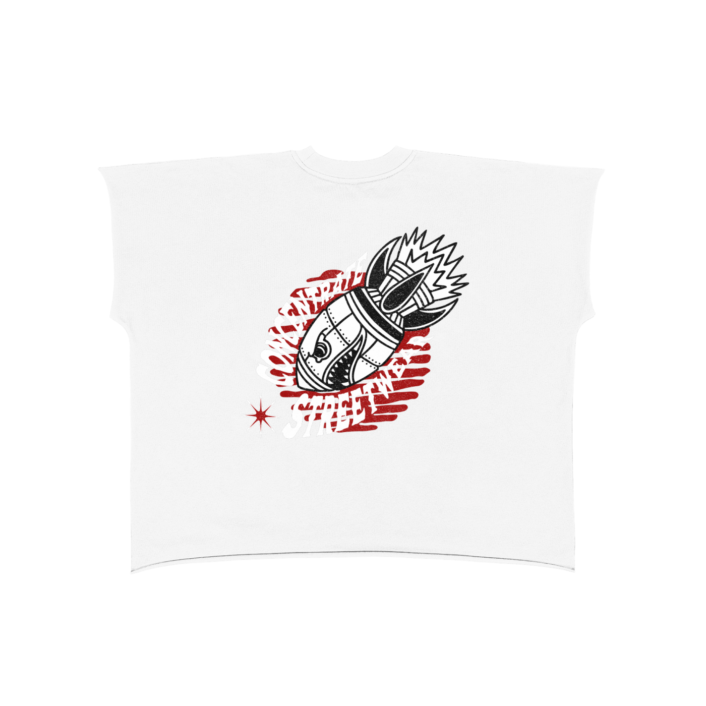 Concentrate Streetwear - Anti Control  - 280gsm Raw Edge Boxy Non-Shrink T-Shirt