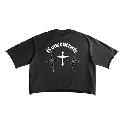 Concentrate Streetwear - Crossed - 270gsm French Terry Raw Edge T-Shirt