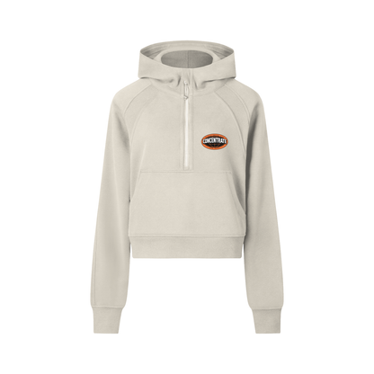 Concentrate Streetwear - The Real - 320gsm Cropped Half-Zip Hoodie