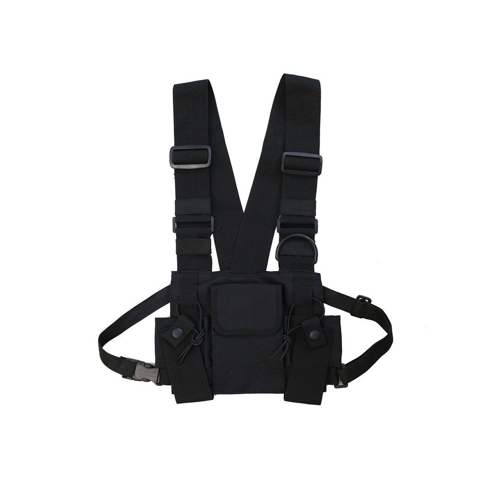 Concentrate Collective -Multifunctional Hip Hop Tactical Tooling Vest Style Chest Bag