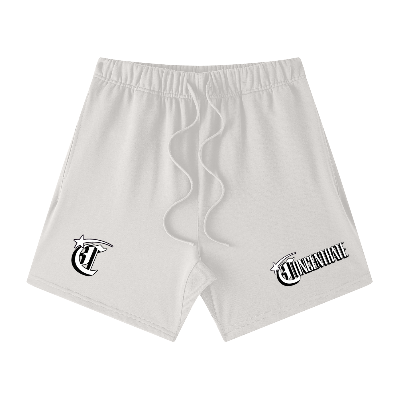 Concentrate Streetwear - Starry Sea - 425gsm Unisex Earth Tone Loose Fit Cotton Shorts