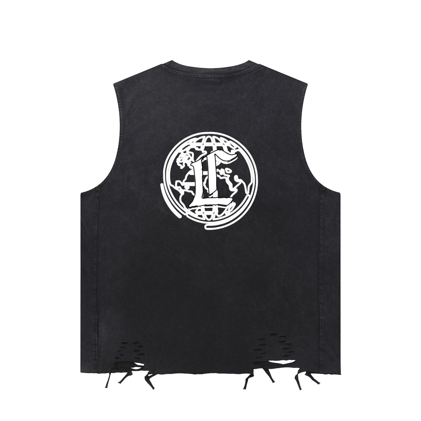 Concentrate Streetwear - CCS - 270gsm Snow Washed Raw Ripped-Hem Tank Top
