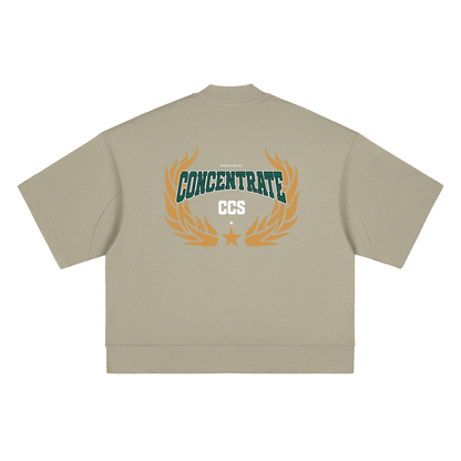 Concentrate Streetwear - Drop Out - 305gsm Massive Heavyweight Oversized Mock Neck T-shirt