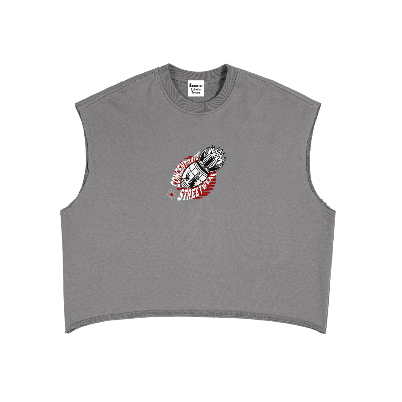 Concentrate Streetwear - Anti Control - 340gsm French Terry Boxy Tank Top