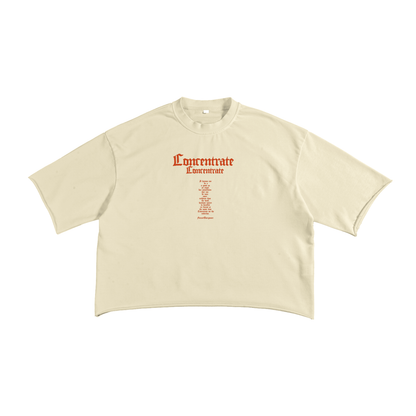 Concentrate Streetwear - The Prayer - 270gsm French Terry Raw Edge T-Shirt