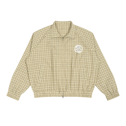 Concentrate Streetwear - CCS - 130gsm Unisex Plaid Full-Zip Track Jacket