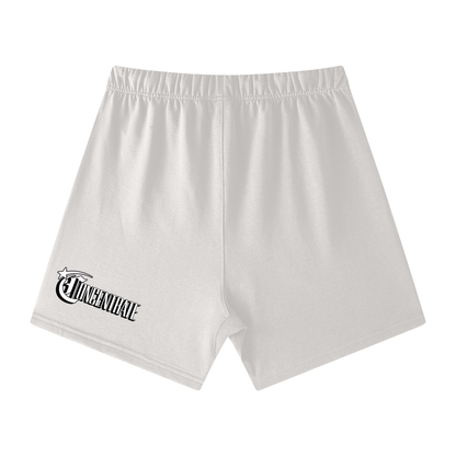 Concentrate Streetwear - Starry Sea - 425gsm Unisex Earth Tone Loose Fit Cotton Shorts