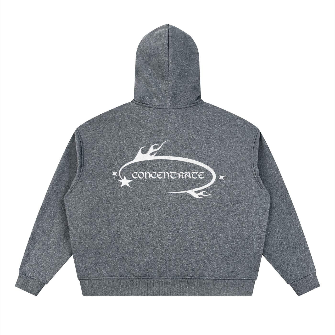 Concentrate Streetwear - WL - 360gsm Unisex Sparkles Full Zip Boxy Hoodie