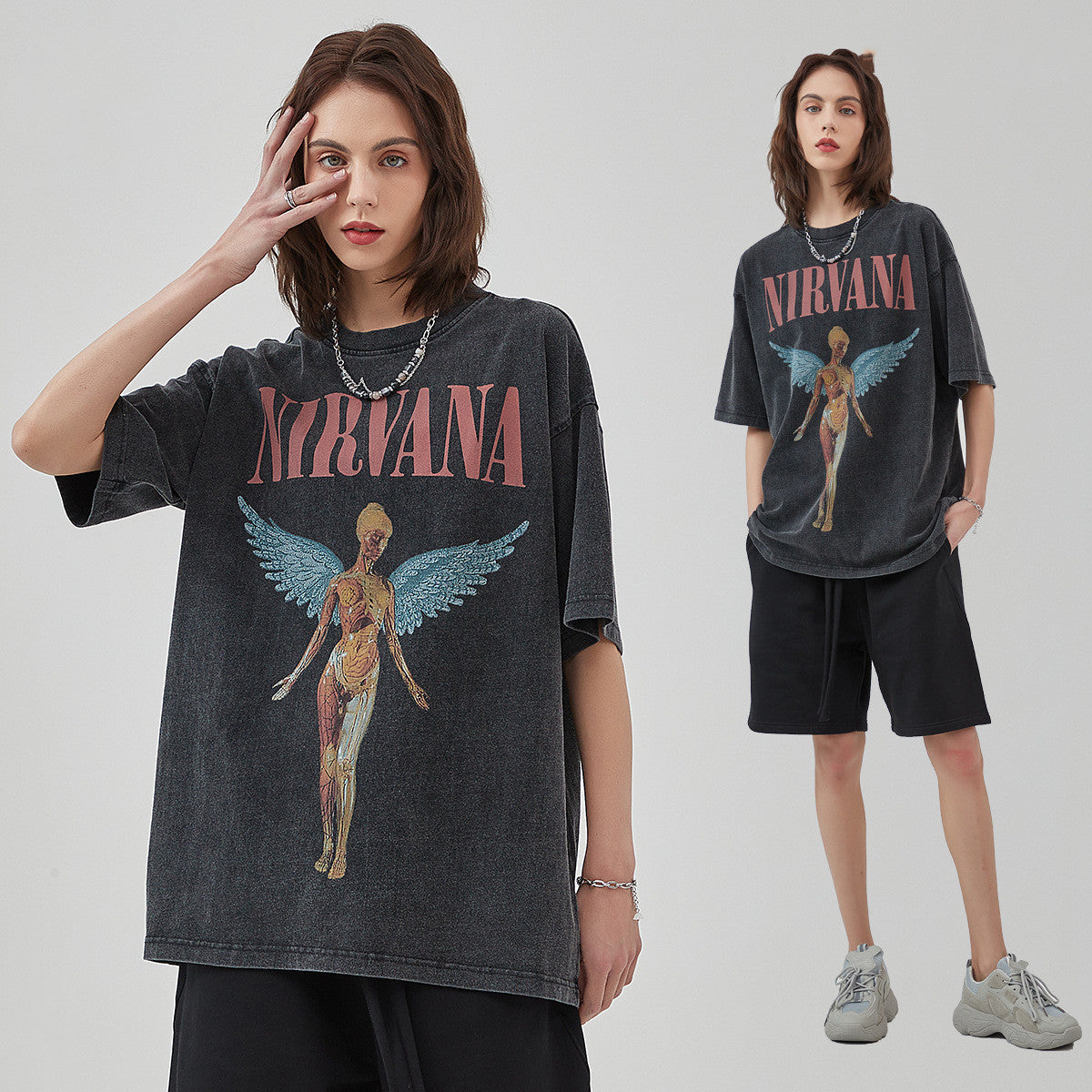 Concentrate Collective - Acid Wash Loose - Nirvana Tee