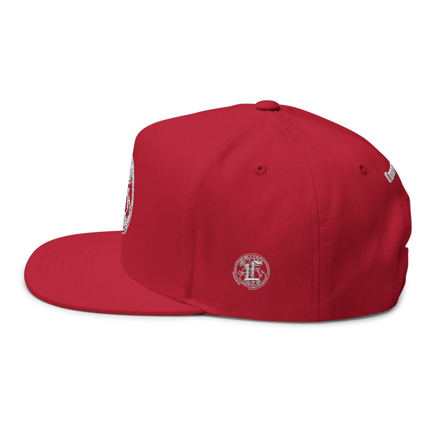 Concentrate Collective Streetwear - CCS - Flat Bill Snap Back Cap Embroidered White Logo