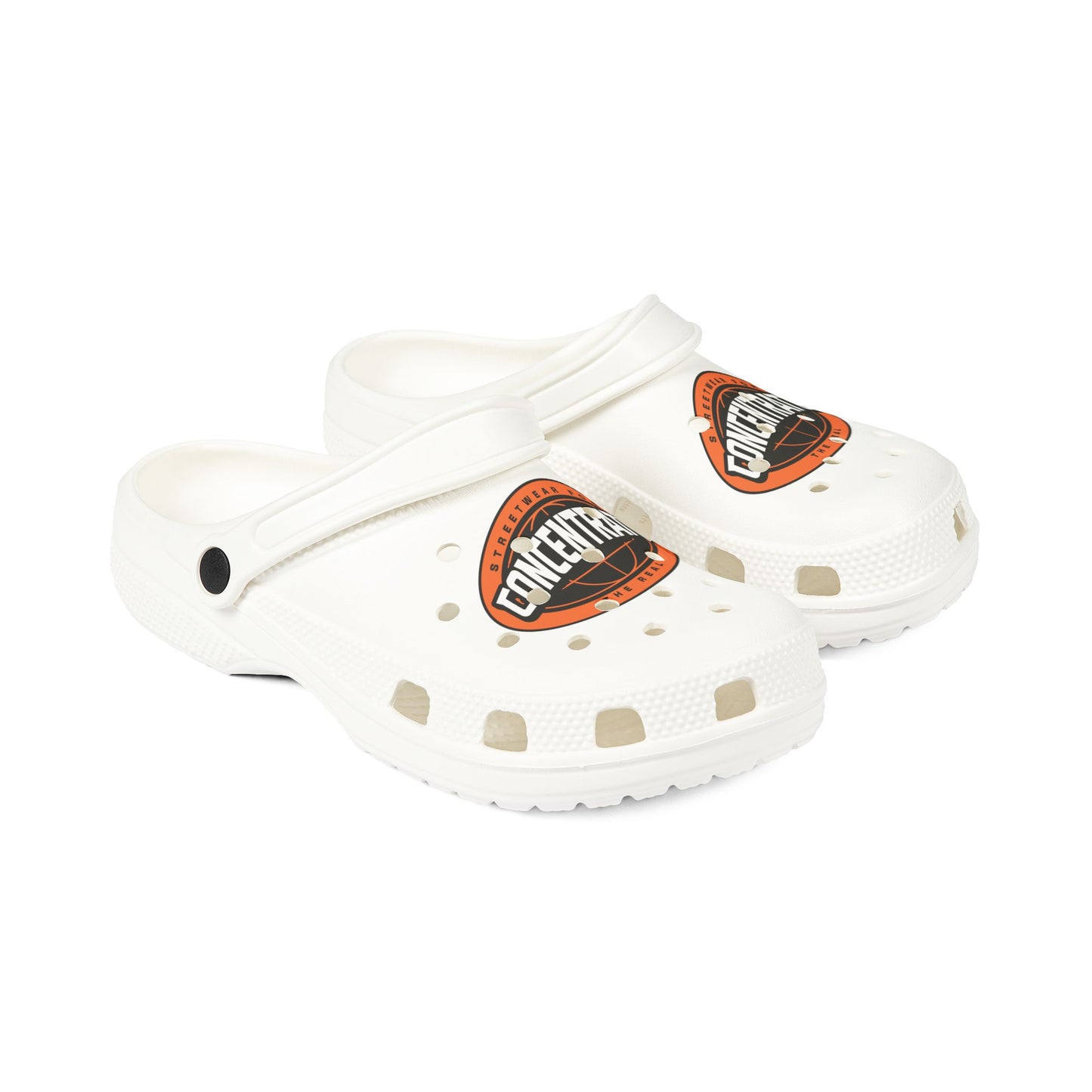 Concentrate Collective Streetwear - The Real - White Foam Rubber Shoes/ Slide Ons